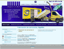Tablet Screenshot of carrocerias-aguilar.com